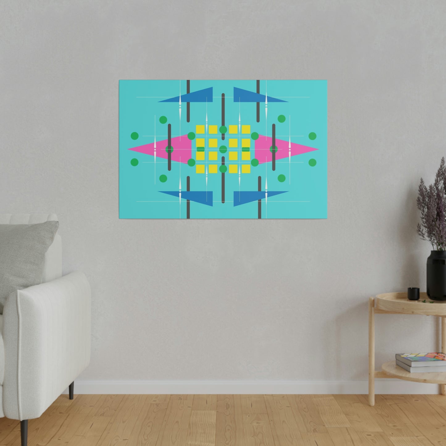 Teala - Universal Schematics 2: Geometric Abstract Deco Inspired Wall Art