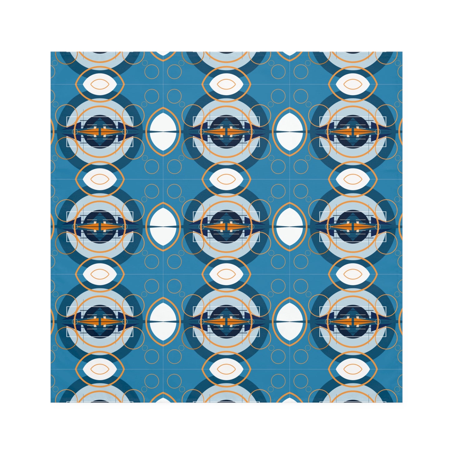 Napkins: Deco Blue Oscillation