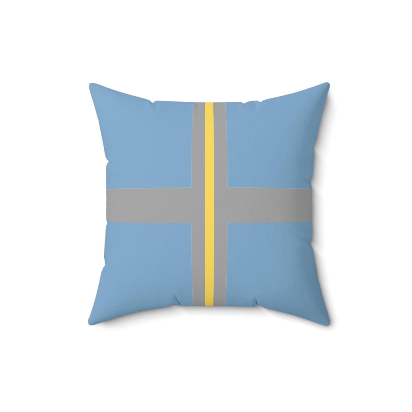 Quadrant - The Flat Line Series: Spun Polyester Square Pillow