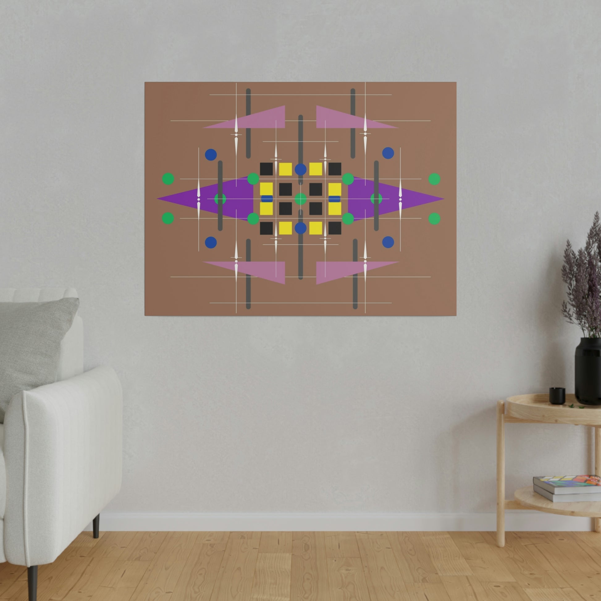 Geometric Abstract Deco Inspired Wall Art