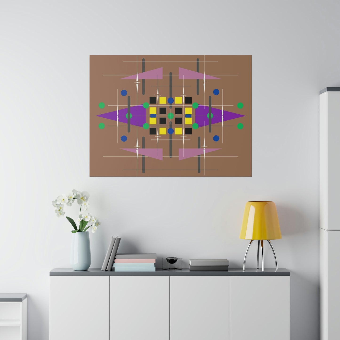 Geometric Abstract Deco Inspired Wall Art