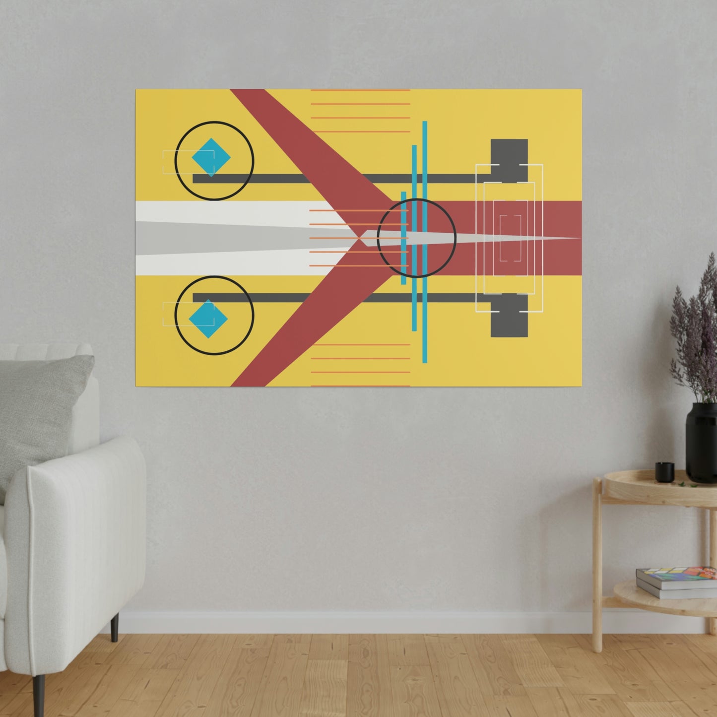 Burst of Sunshine - The Take Off Series: Geometric Abstract Wall Art