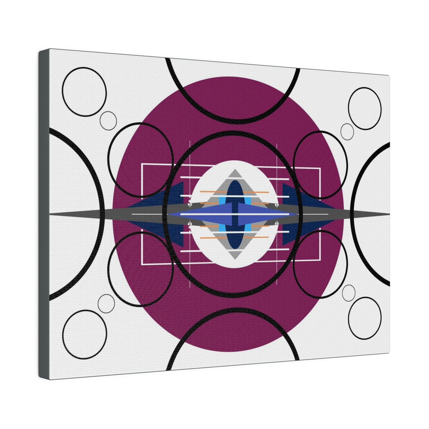 Deco 3 - Pressing Oscillation: Geometric Abstract Deco Inspired Wall Art