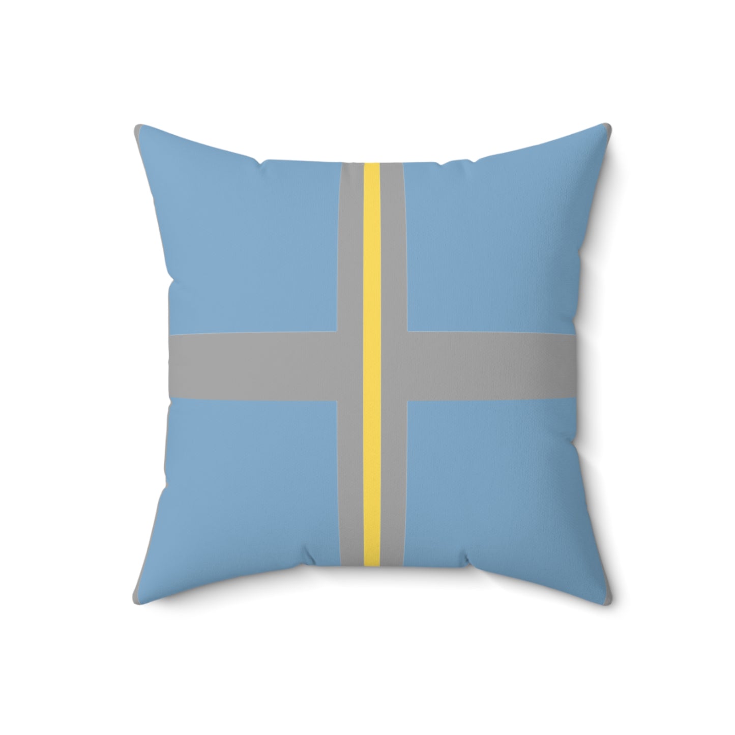 Quadrant - The Flat Line Series: Spun Polyester Square Pillow