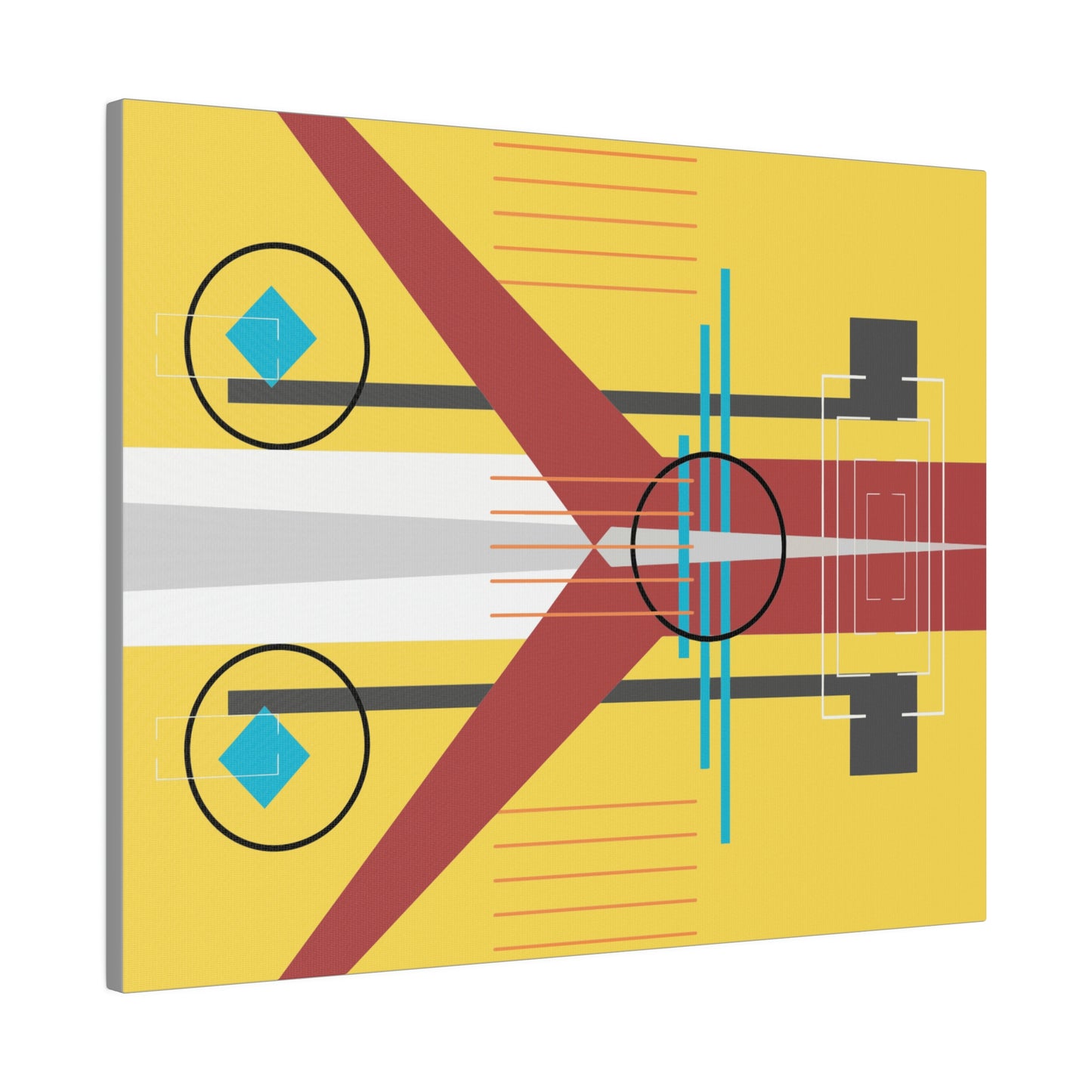 Burst of Sunshine - The Take Off Series: Geometric Abstract Wall Art