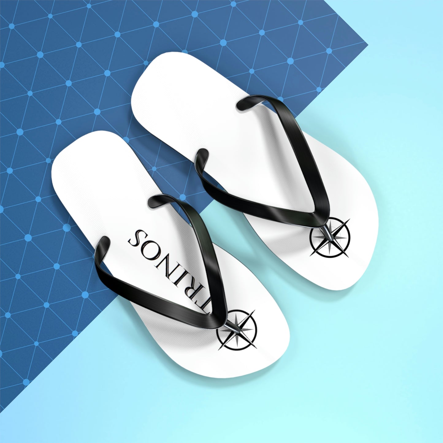 Trinos White Flip Flops