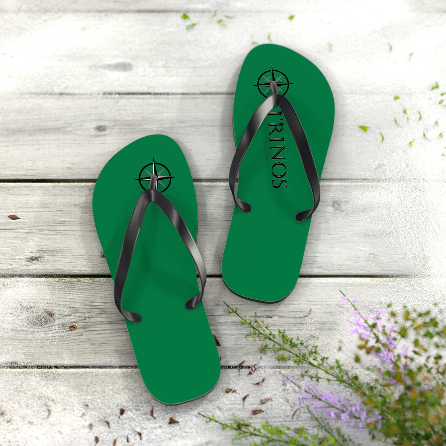 Trinos Green Flip Flops