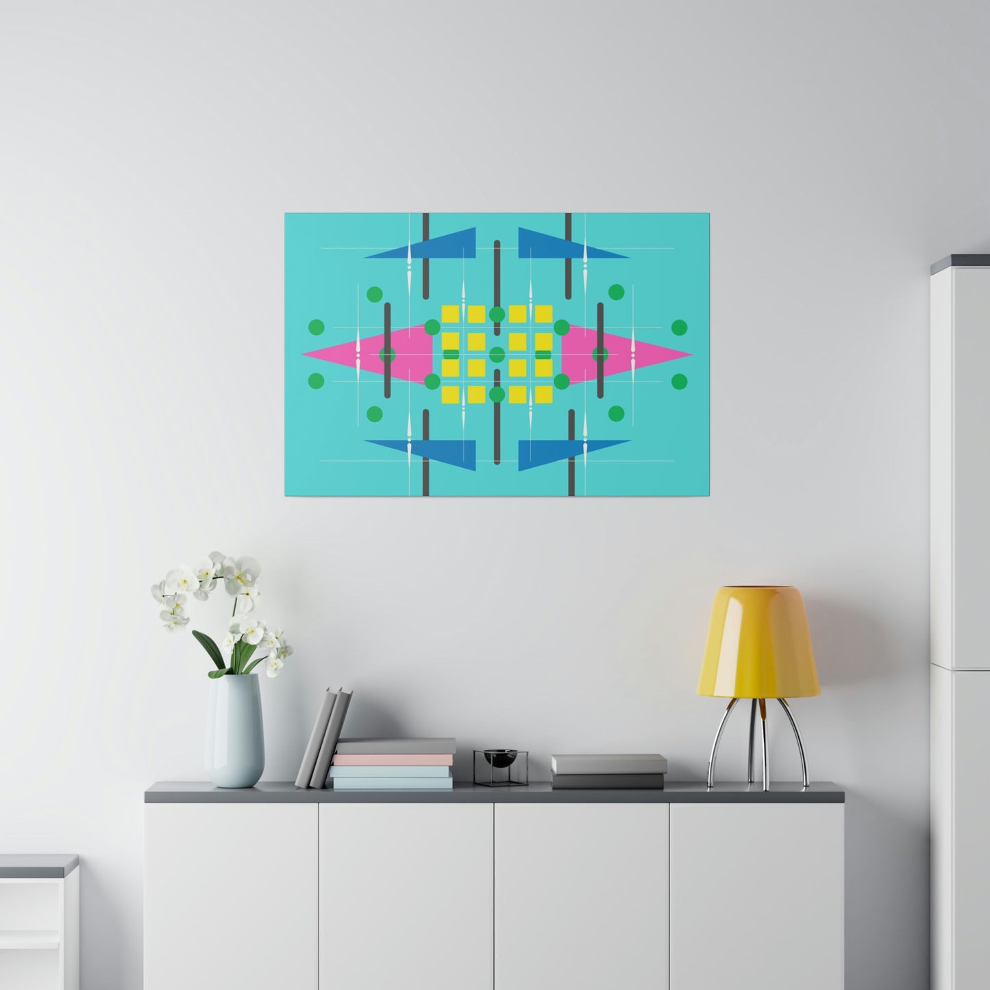 Teala - Universal Schematics 2: Geometric Abstract Deco Inspired Wall Art