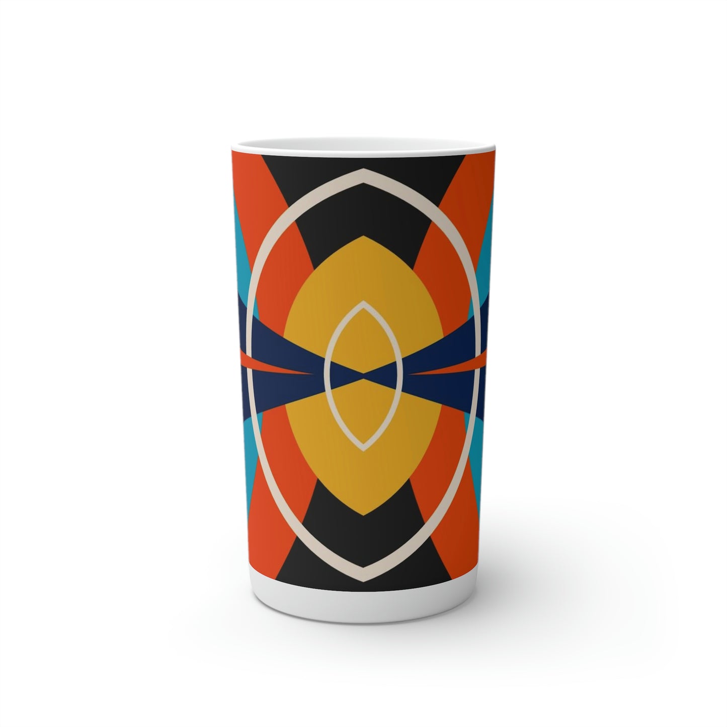 Super Graphic Deco Yellow Conical Coffee Mugs (3oz, 8oz, 12oz)