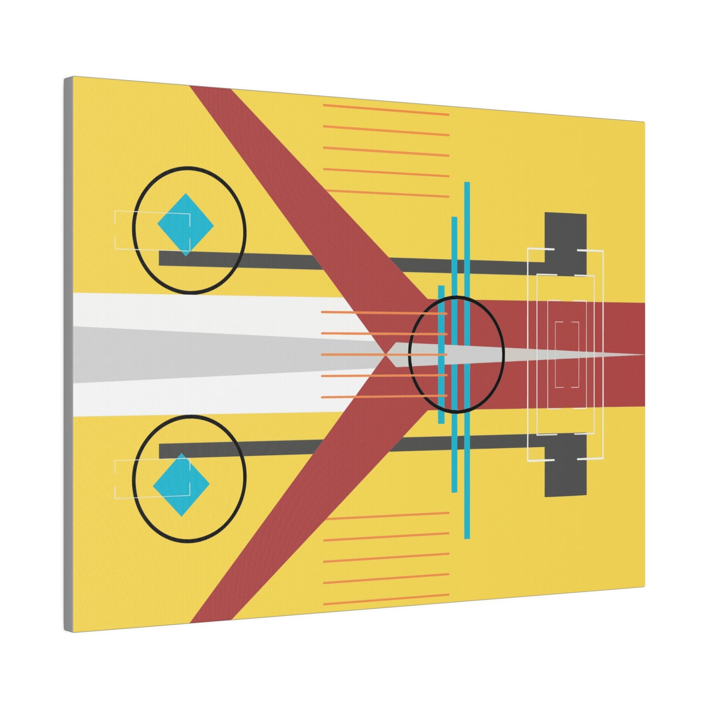 Burst of Sunshine - The Take Off Series: Geometric Abstract Wall Art