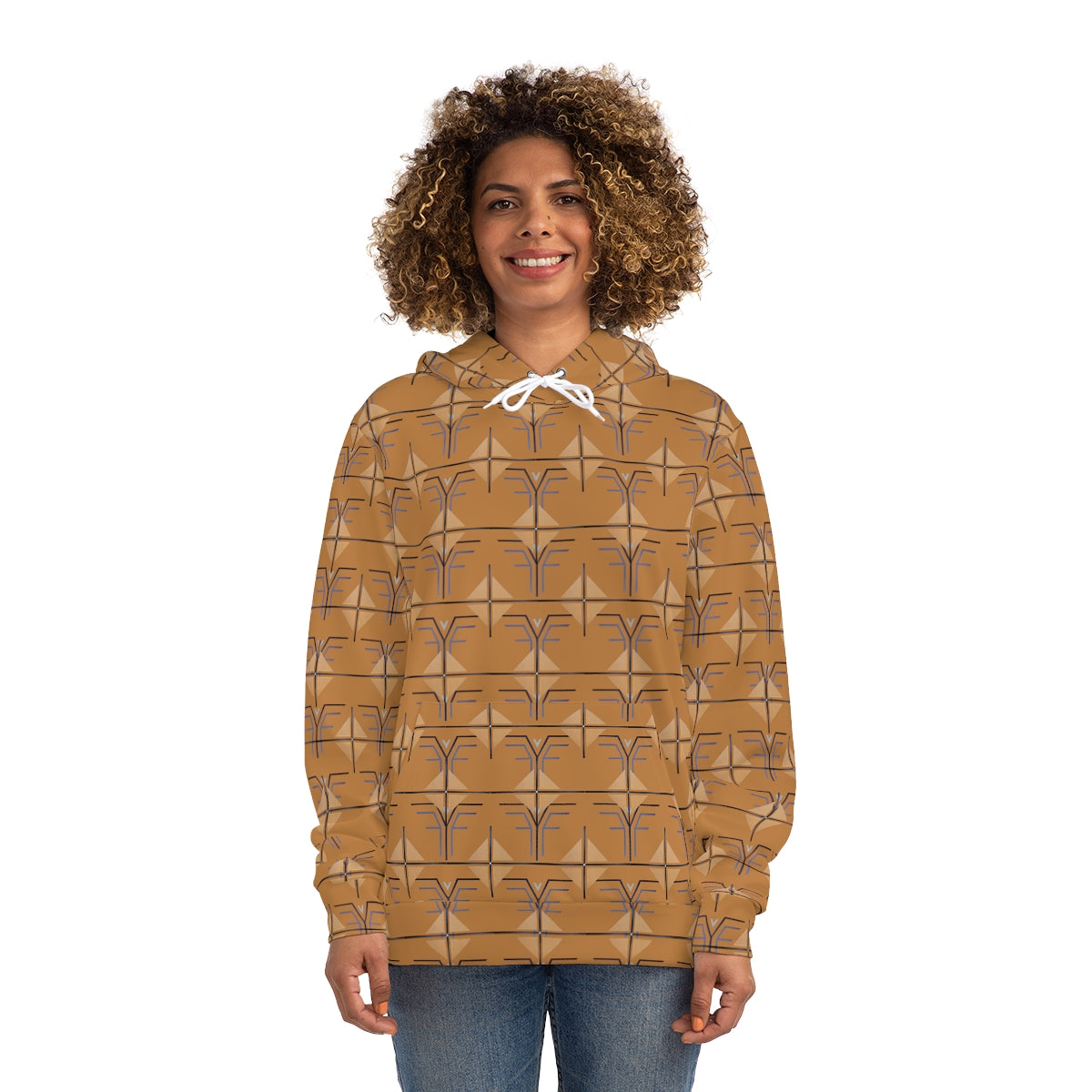 The Shield and Crest Hoodie - Lt. Brown – Trinos Trading Post