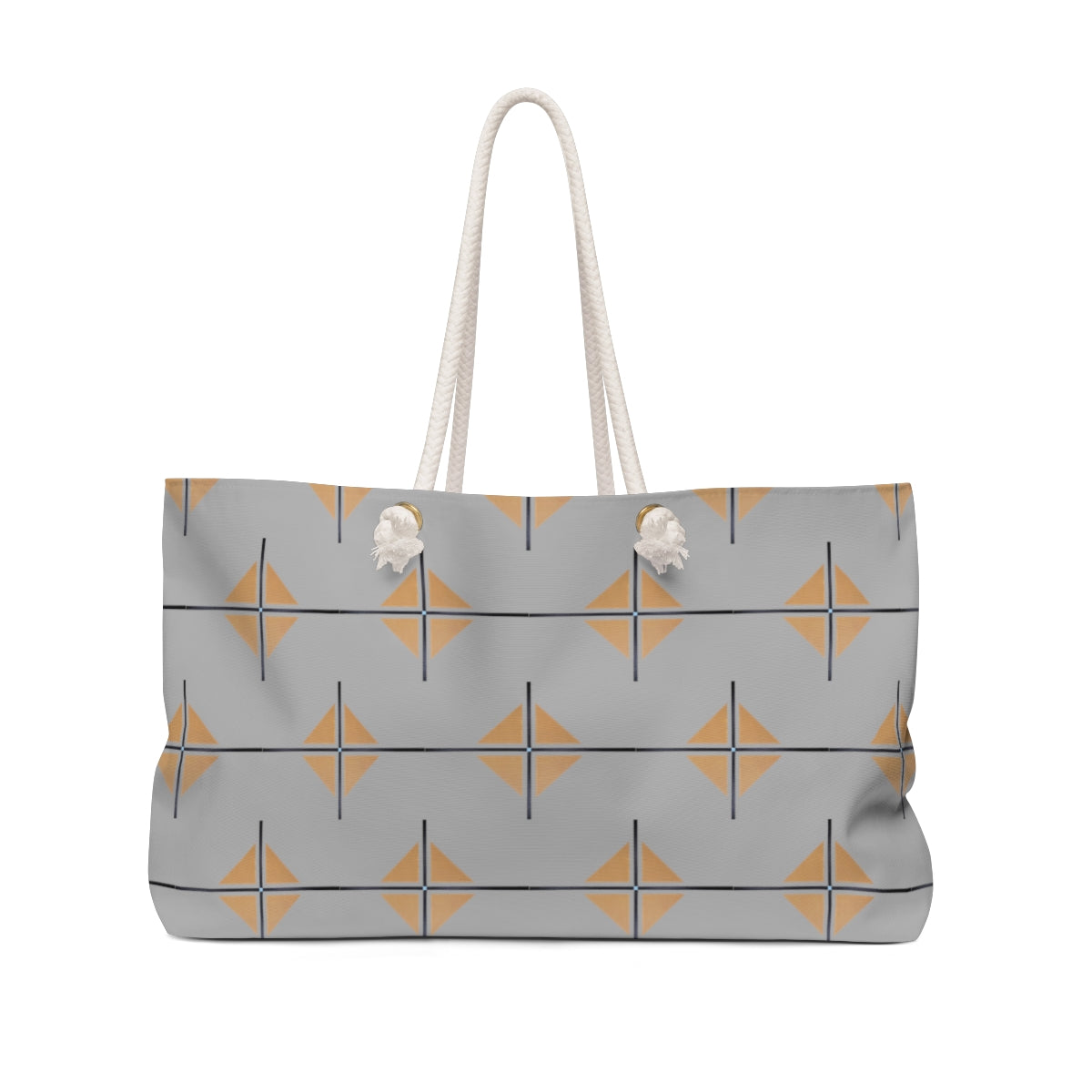 The Diamond Off-Set Weekender: Grey