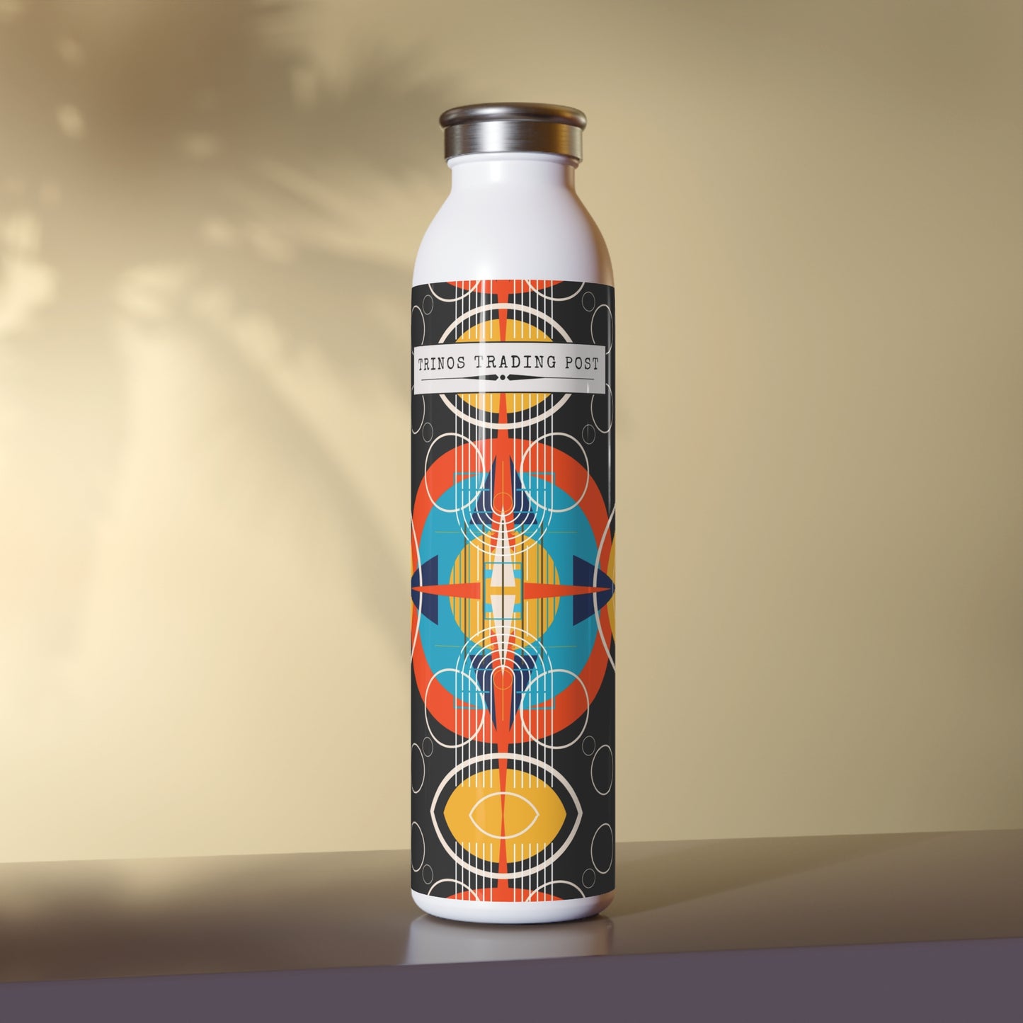 Trinos Trading Post: Deco Dark Oscillation 20oz Slim Water Bottle