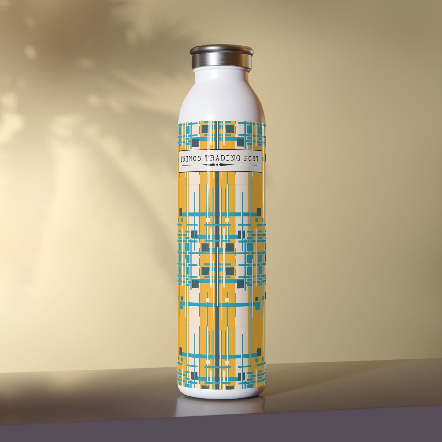 Trinos Trading Post: Lemon Yellow Bamboo 20oz Slim Water Bottle