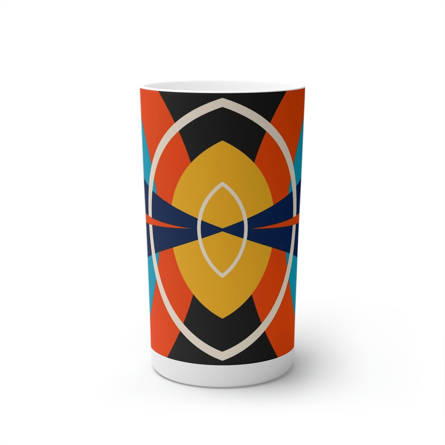 Super Graphic Deco Yellow Conical Coffee Mugs (3oz, 8oz, 12oz)