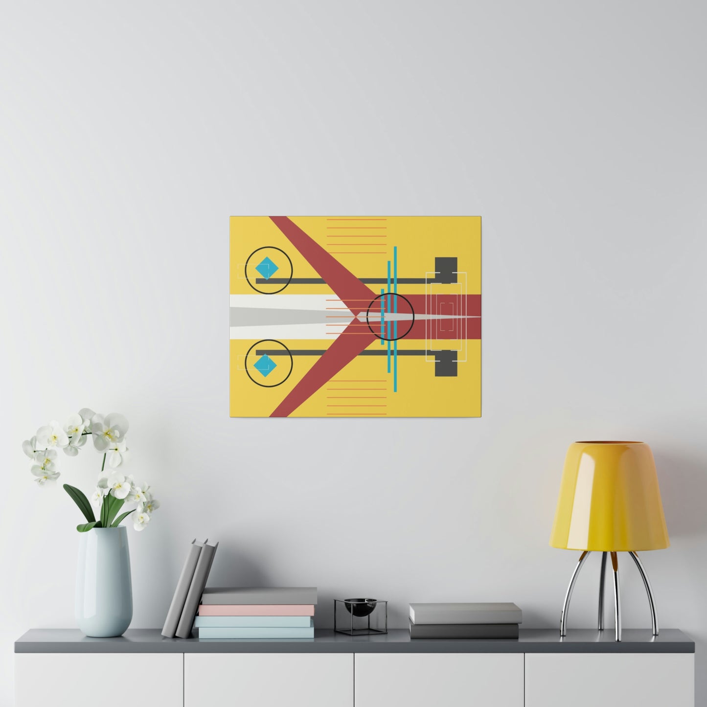 Burst of Sunshine - The Take Off Series: Geometric Abstract Wall Art