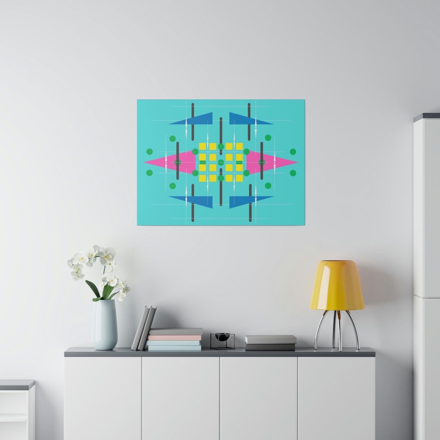 Teala - Universal Schematics 2: Geometric Abstract Deco Inspired Wall Art