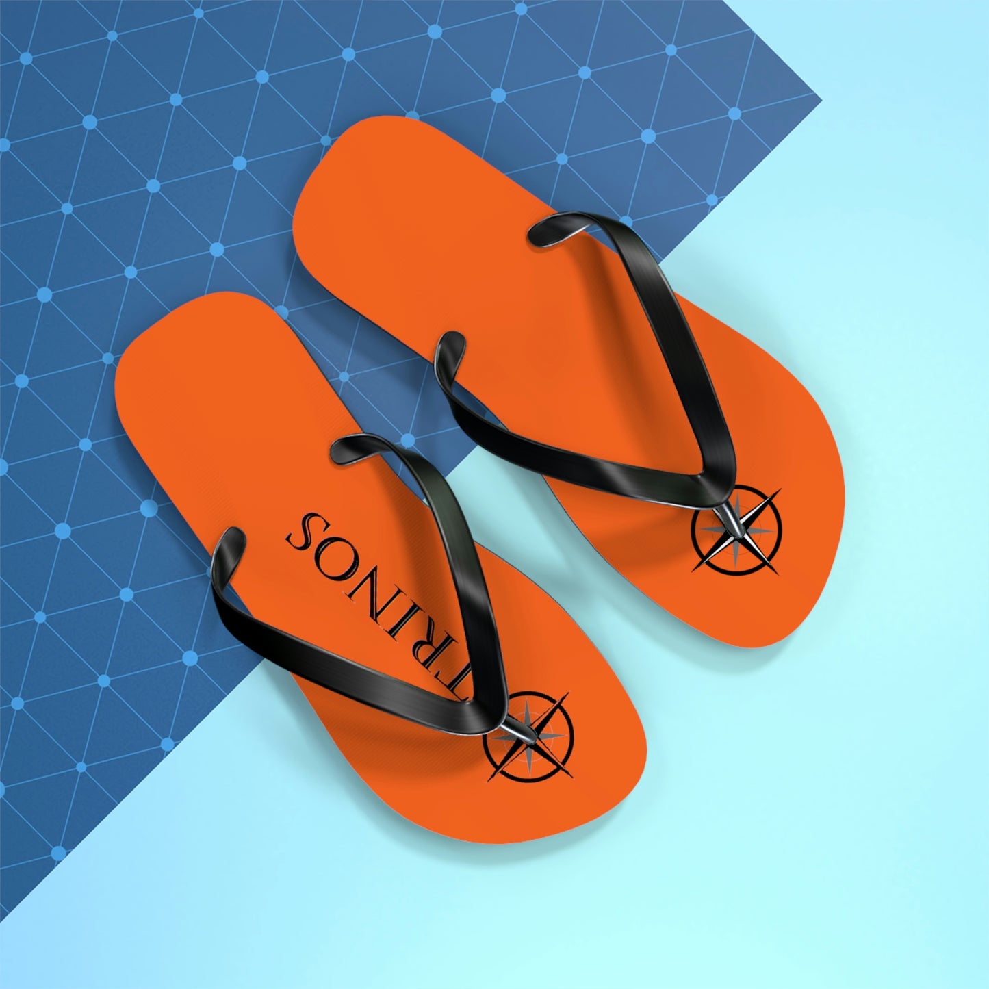 Trinos Orange Flip Flops