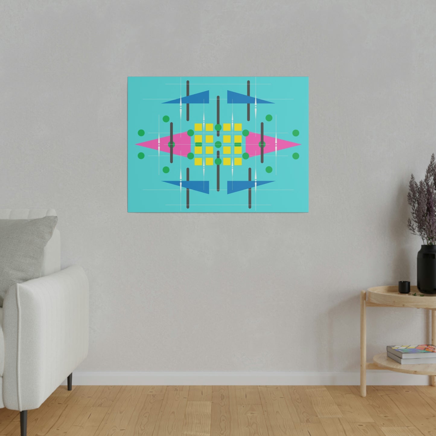 Teala - Universal Schematics 2: Geometric Abstract Deco Inspired Wall Art