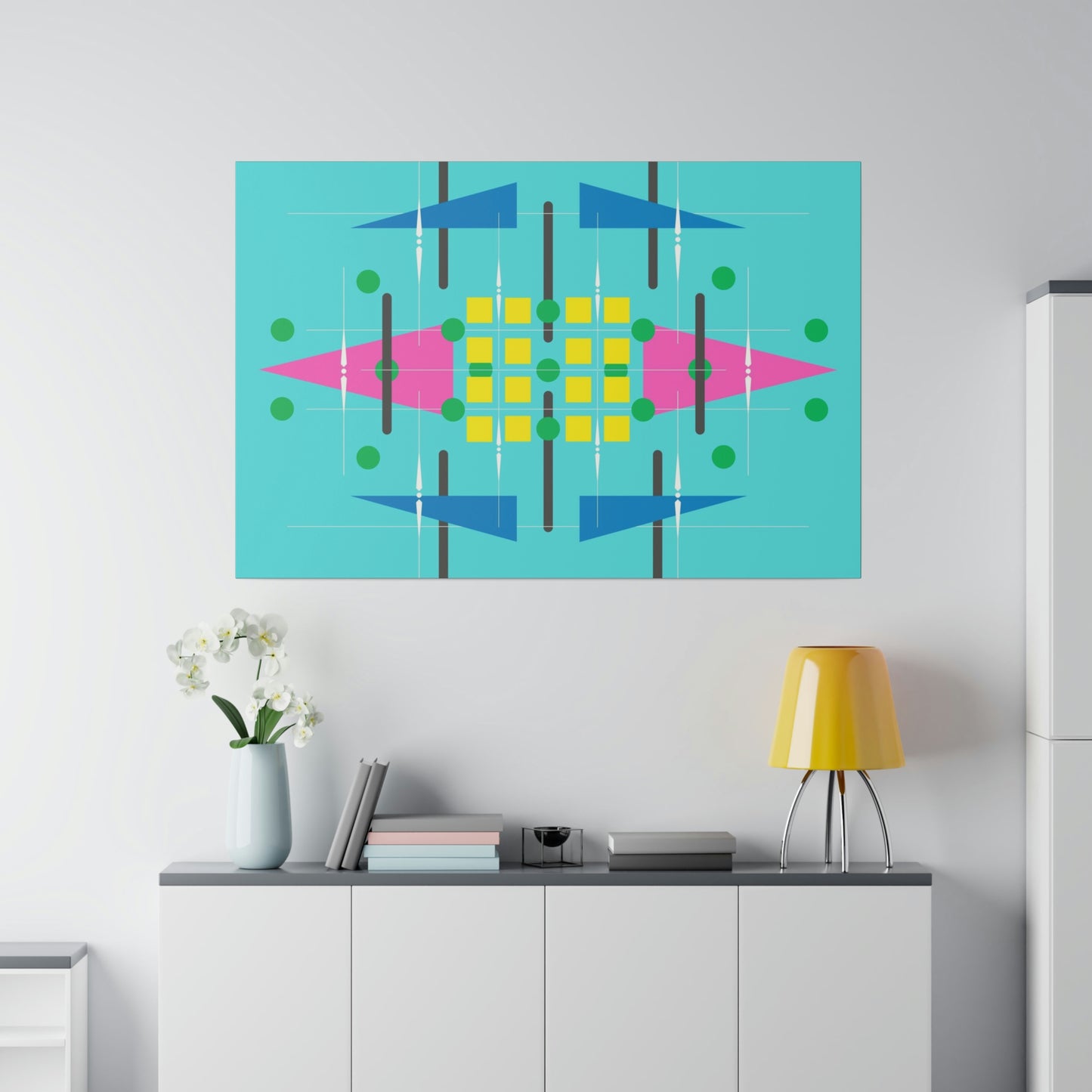 Teala - Universal Schematics 2: Geometric Abstract Deco Inspired Wall Art