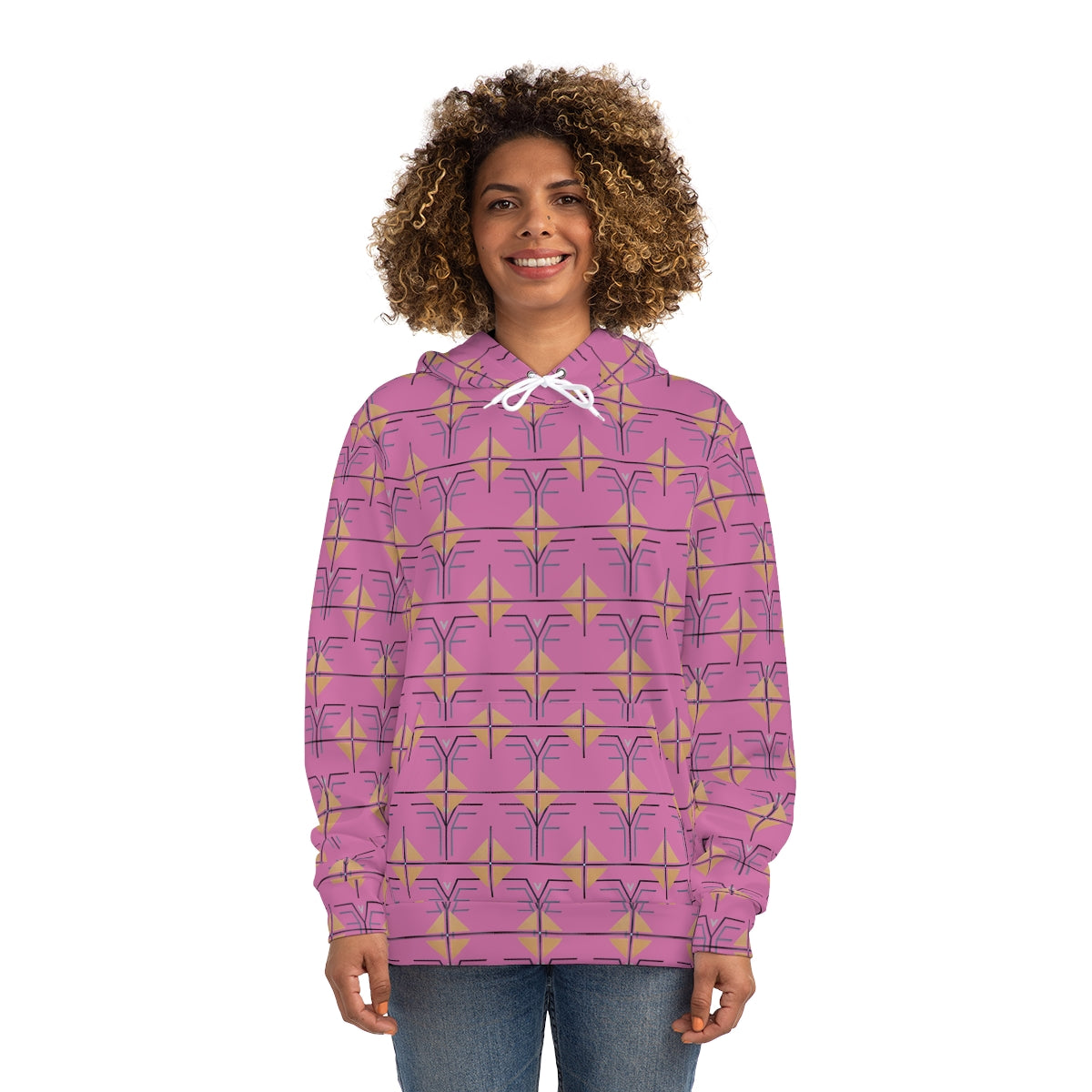 The Shield and Crest Hoodie - Lt. Pink