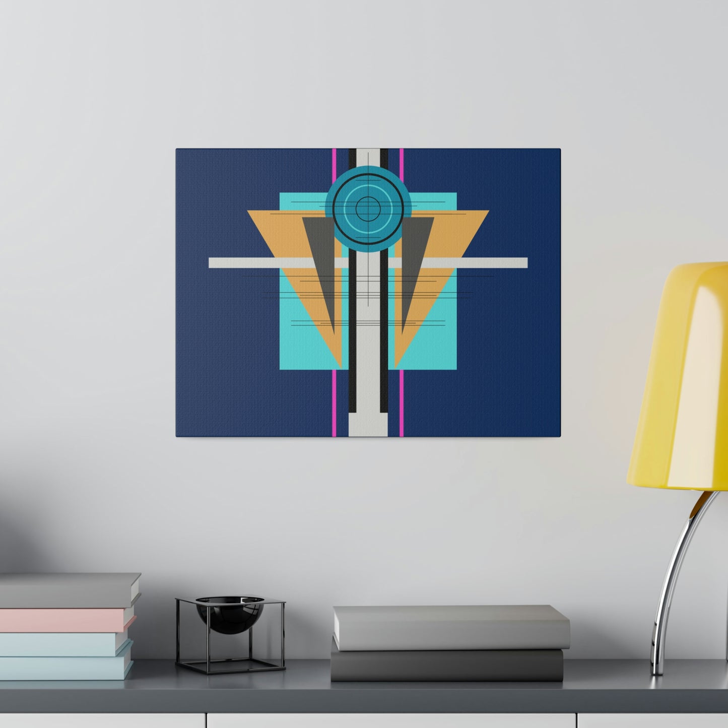 Deco One - Temple: Geometric Abstract Deco Inspired Wall Art