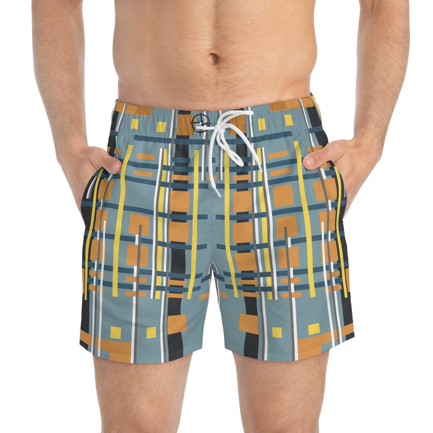 Steel Tin Grey Bamboo Swim Trunks