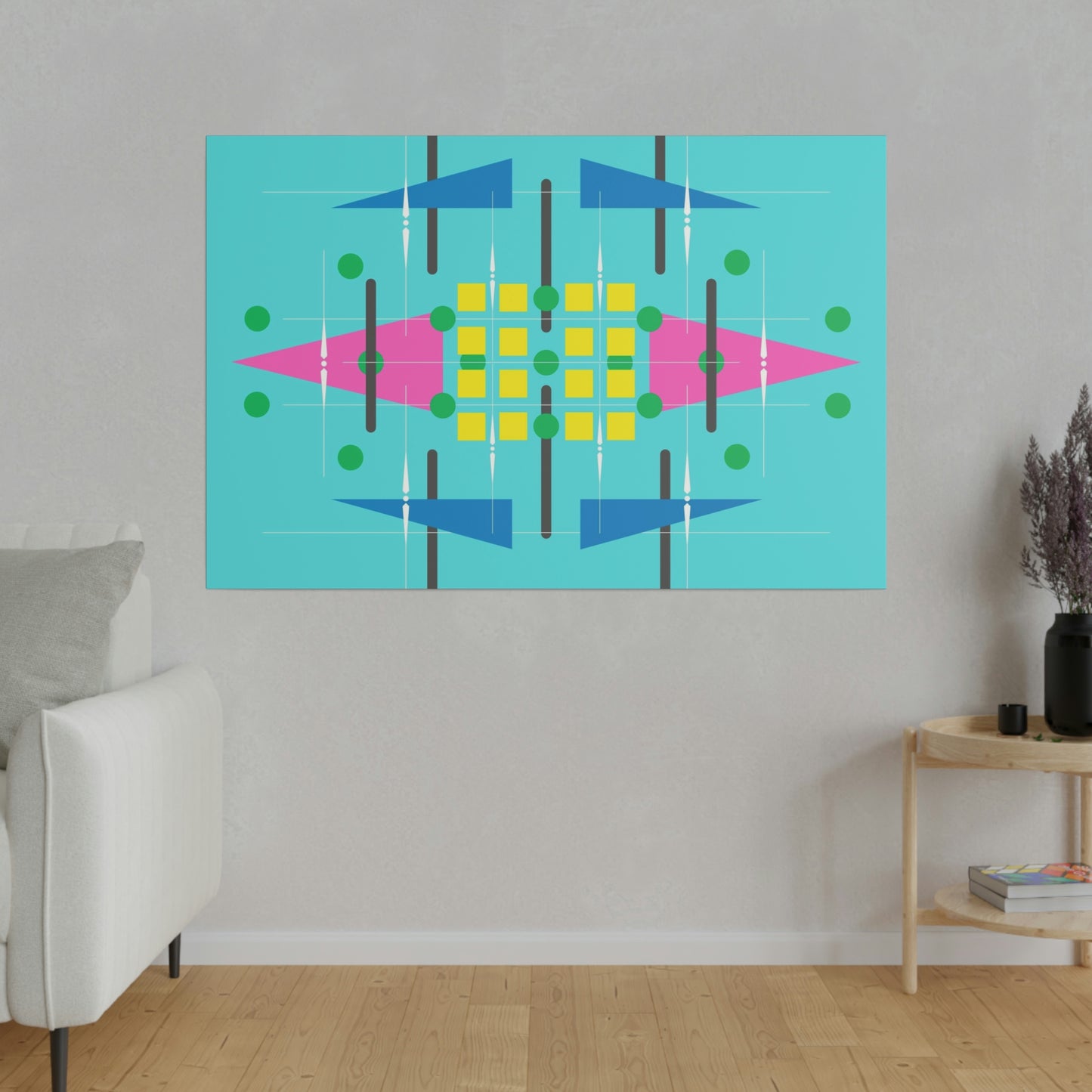 Teala - Universal Schematics 2: Geometric Abstract Deco Inspired Wall Art