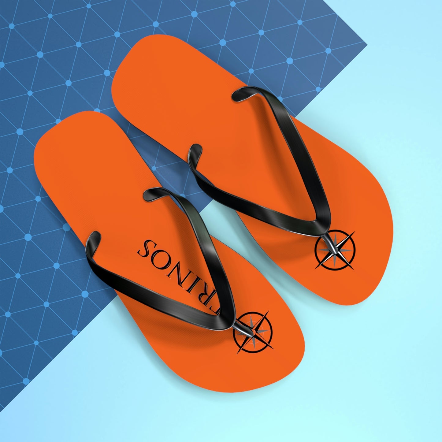 Trinos Orange Flip Flops