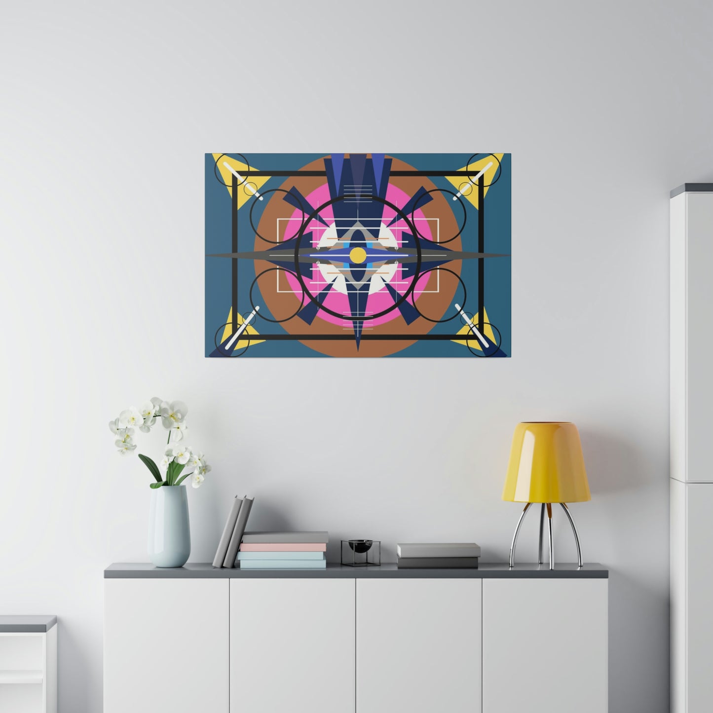 Deco 2 - Oscillation: Geometric Abstract Deco Inspired Wall Art