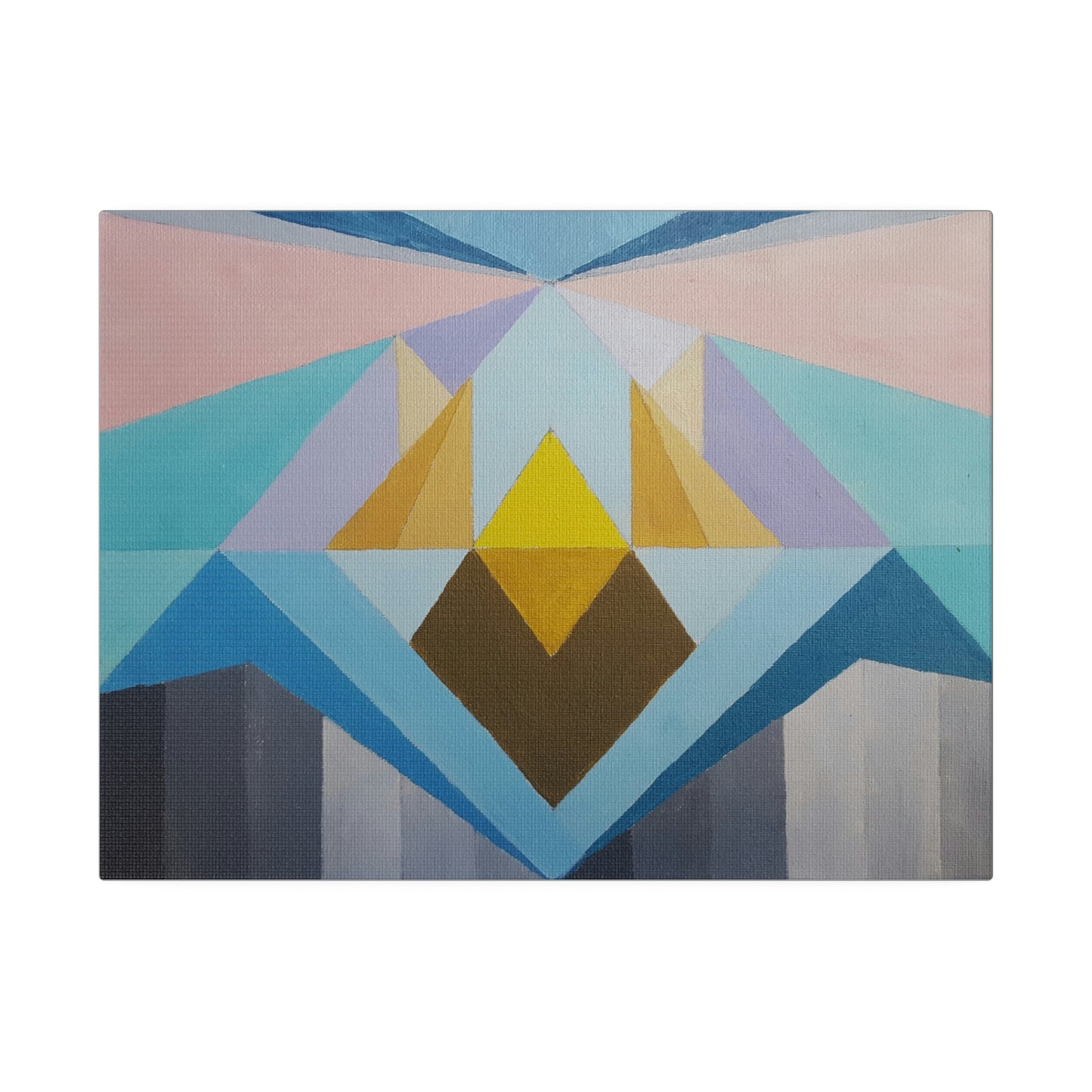 Hydro Climb - The Mighty Mountain Series: Part of the Across the Universe Collection Abstract Geometric Wall Art