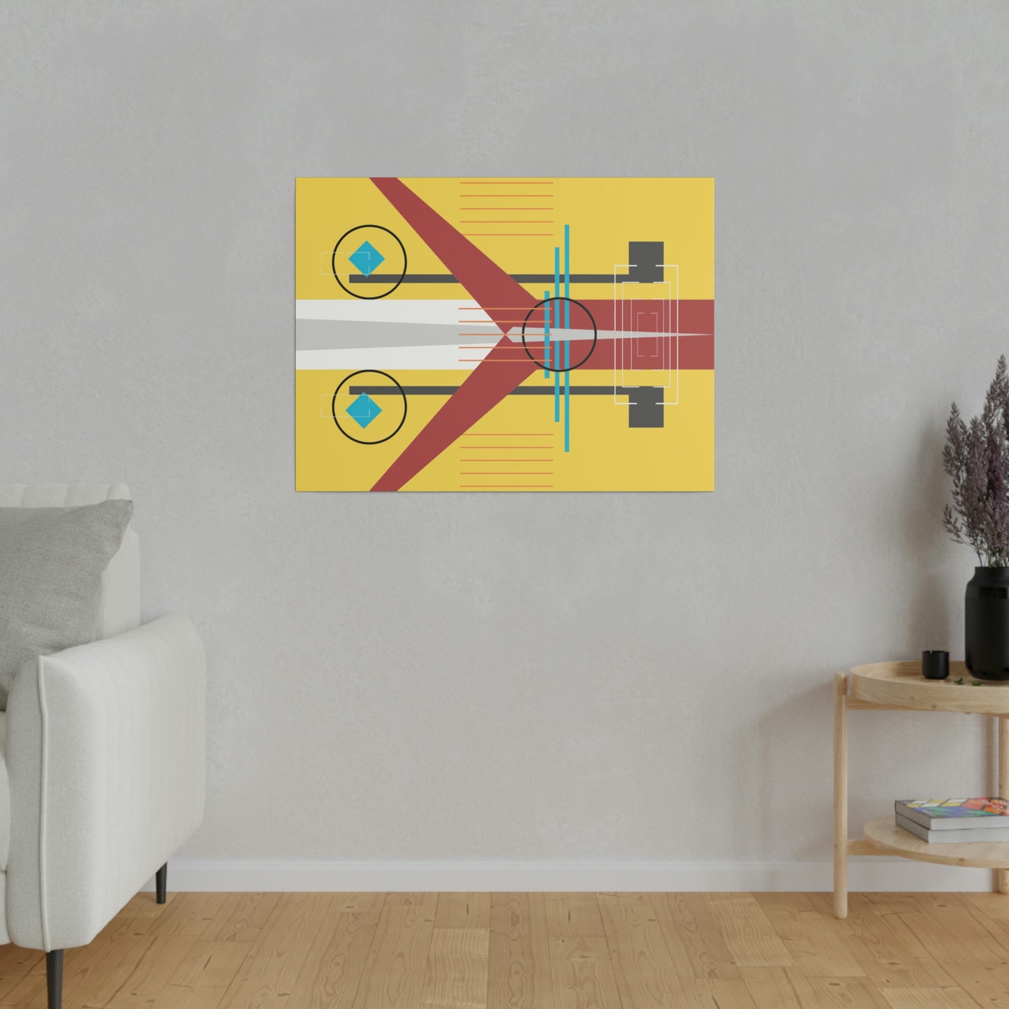 Burst of Sunshine - The Take Off Series: Geometric Abstract Wall Art