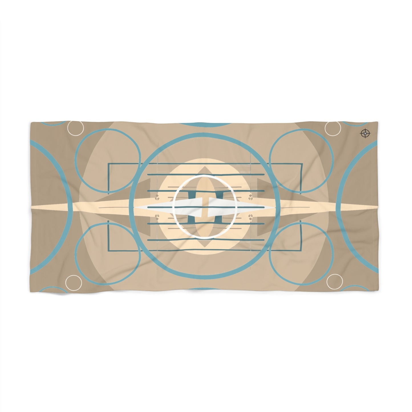 Deco Beige Oscillation Beach Towel