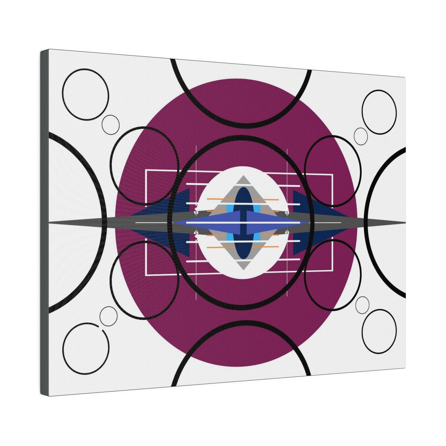 Deco 3 - Pressing Oscillation: Geometric Abstract Deco Inspired Wall Art