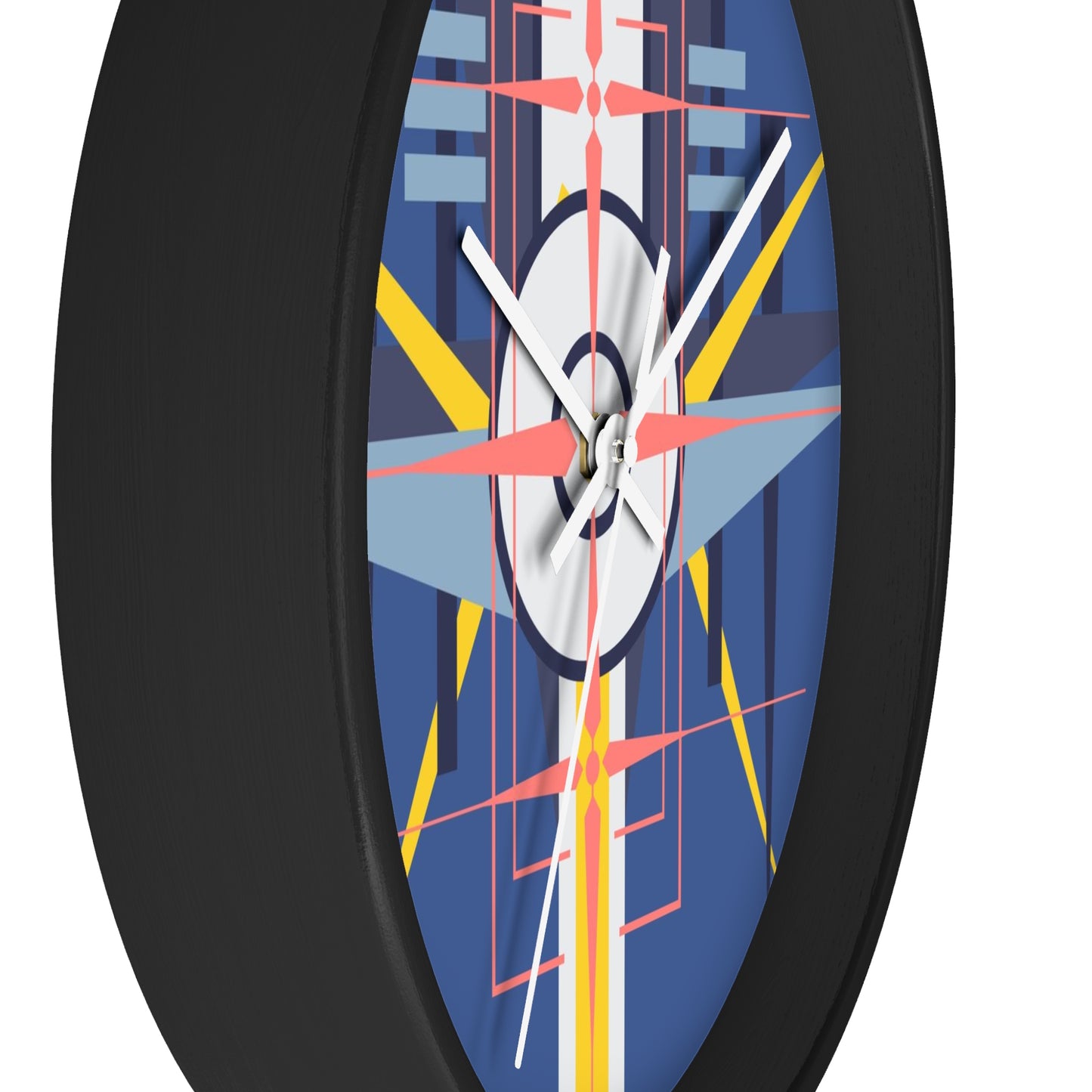 Deco Aviation Sky Dusk Blue Oscilation Wall Clock