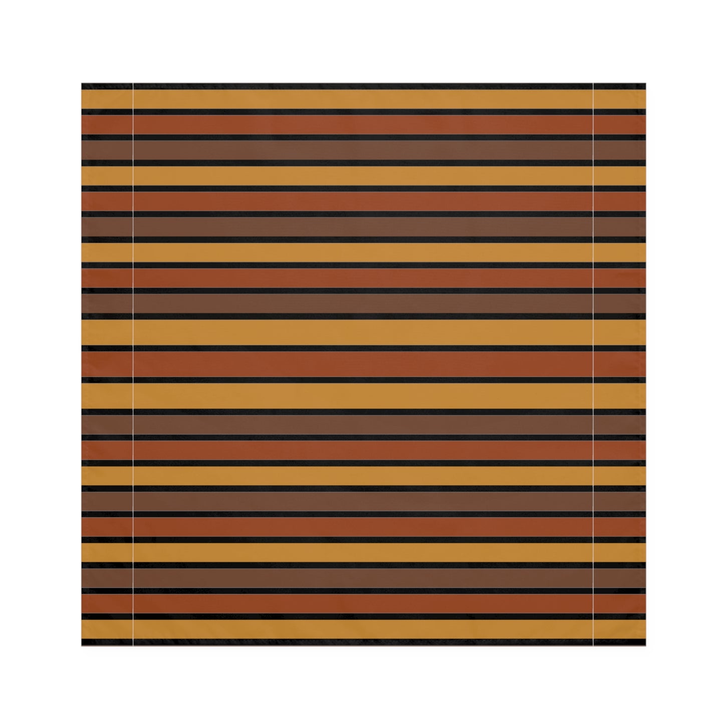 Funky 70's Style Striped Napkin: Shades of Mahogany