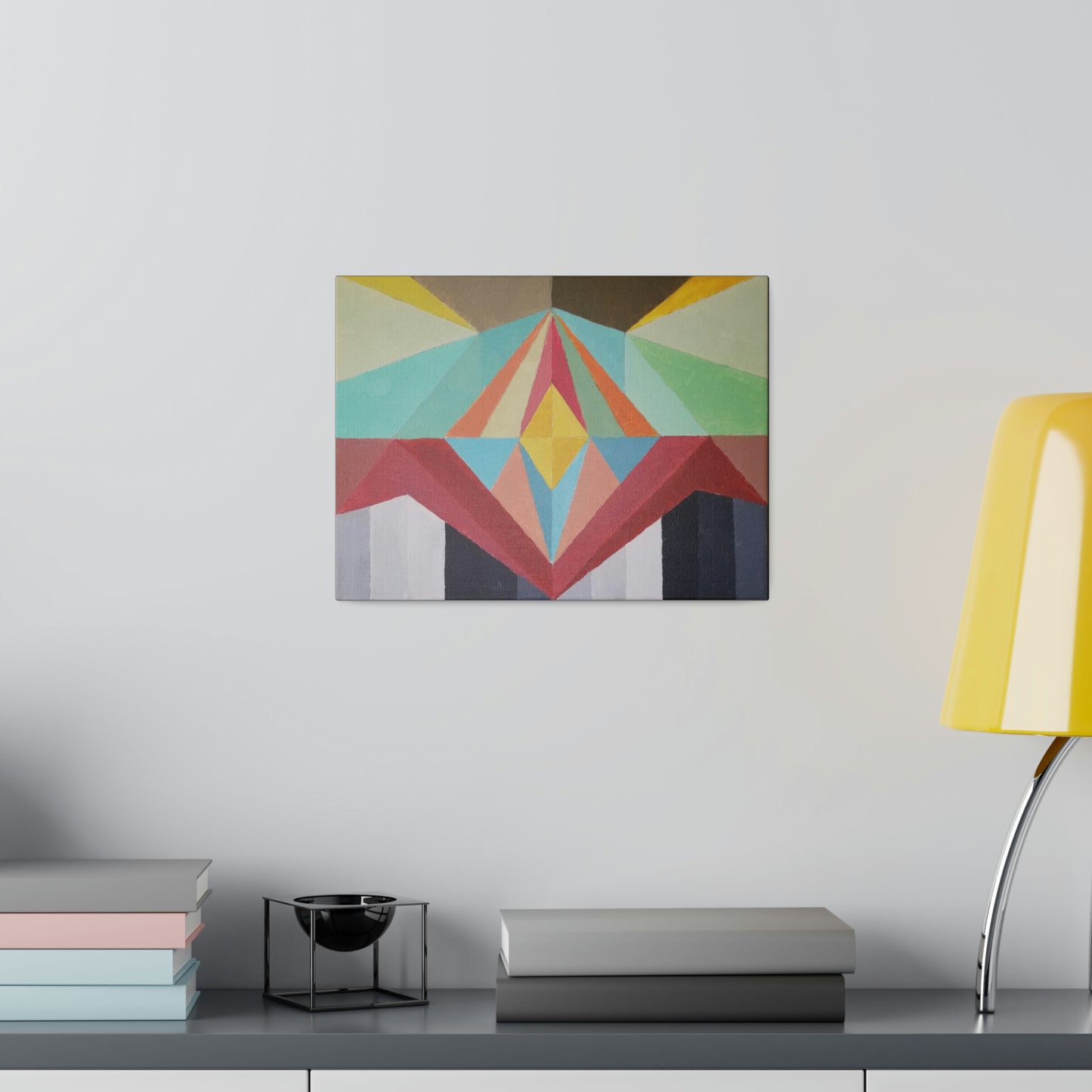 Feed the Dragon - The Mighty Mountain Series: Part of the Across the Universe Collection Abstract Geometric Wall Art