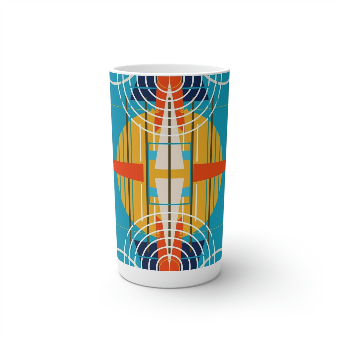 Super Graphic Deco Yellow Conical Coffee Mugs (3oz, 8oz, 12oz)