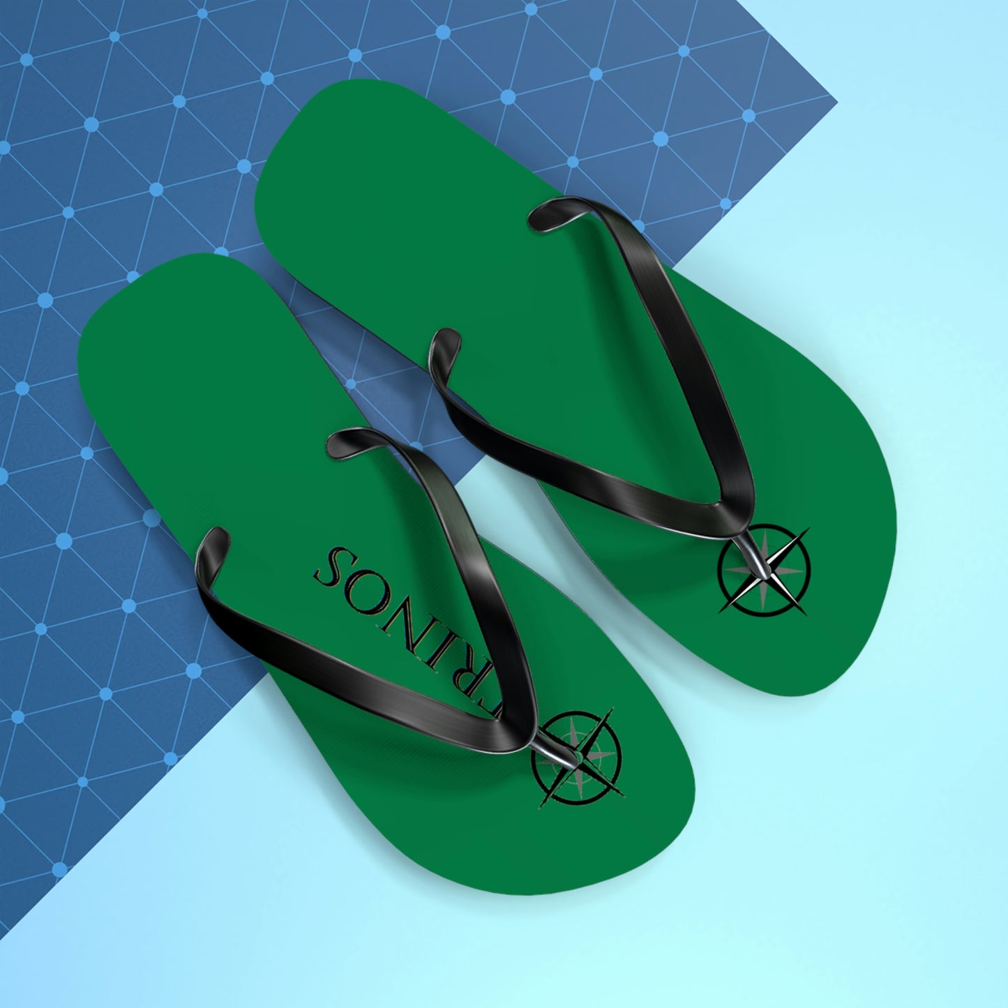 Trinos Green Flip Flops