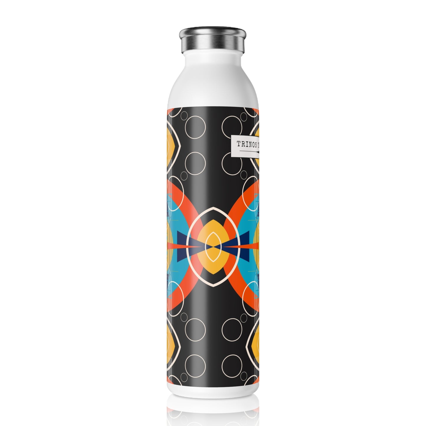 Trinos Trading Post: Deco Dark Oscillation 20oz Slim Water Bottle