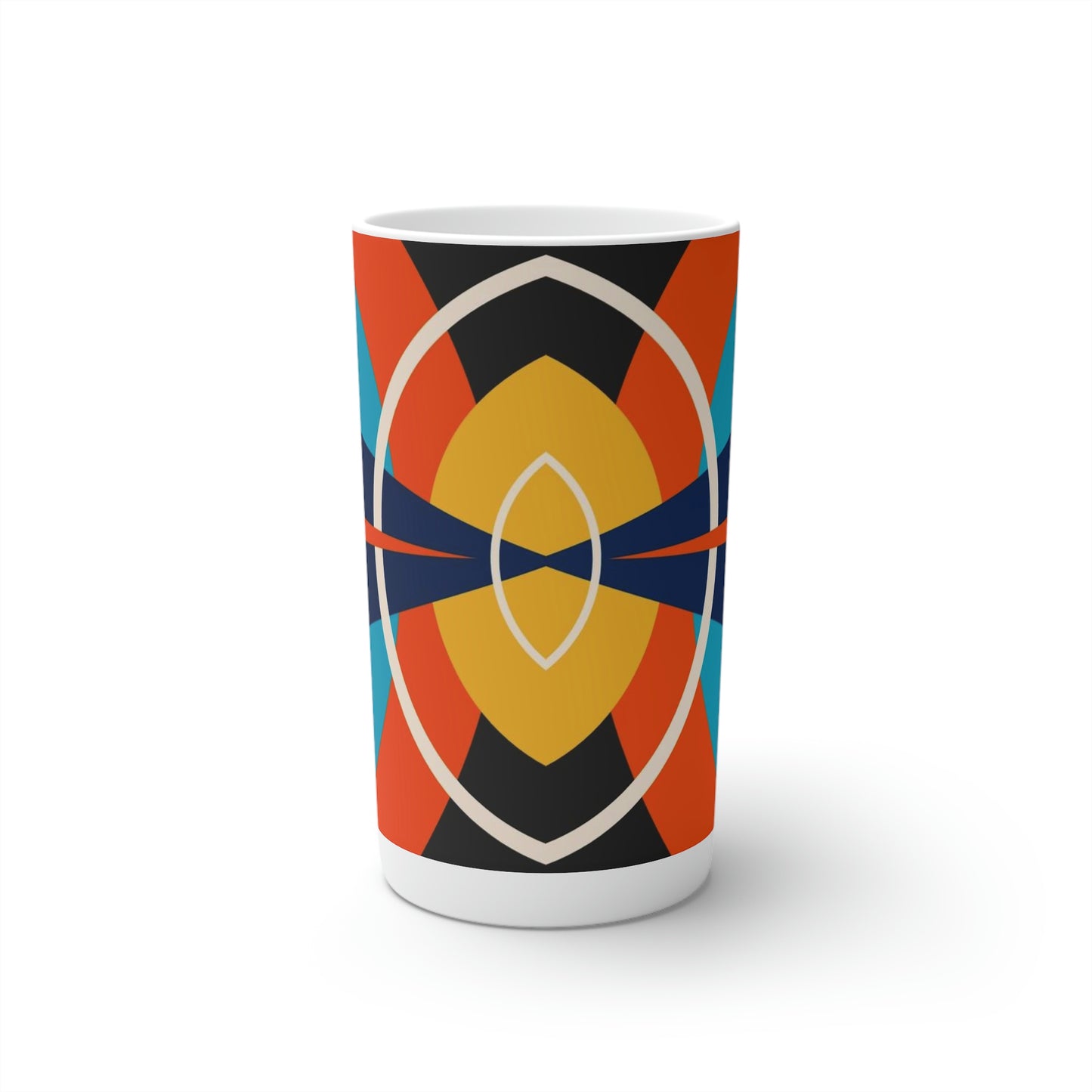 Super Graphic Deco Yellow Conical Coffee Mugs (3oz, 8oz, 12oz)