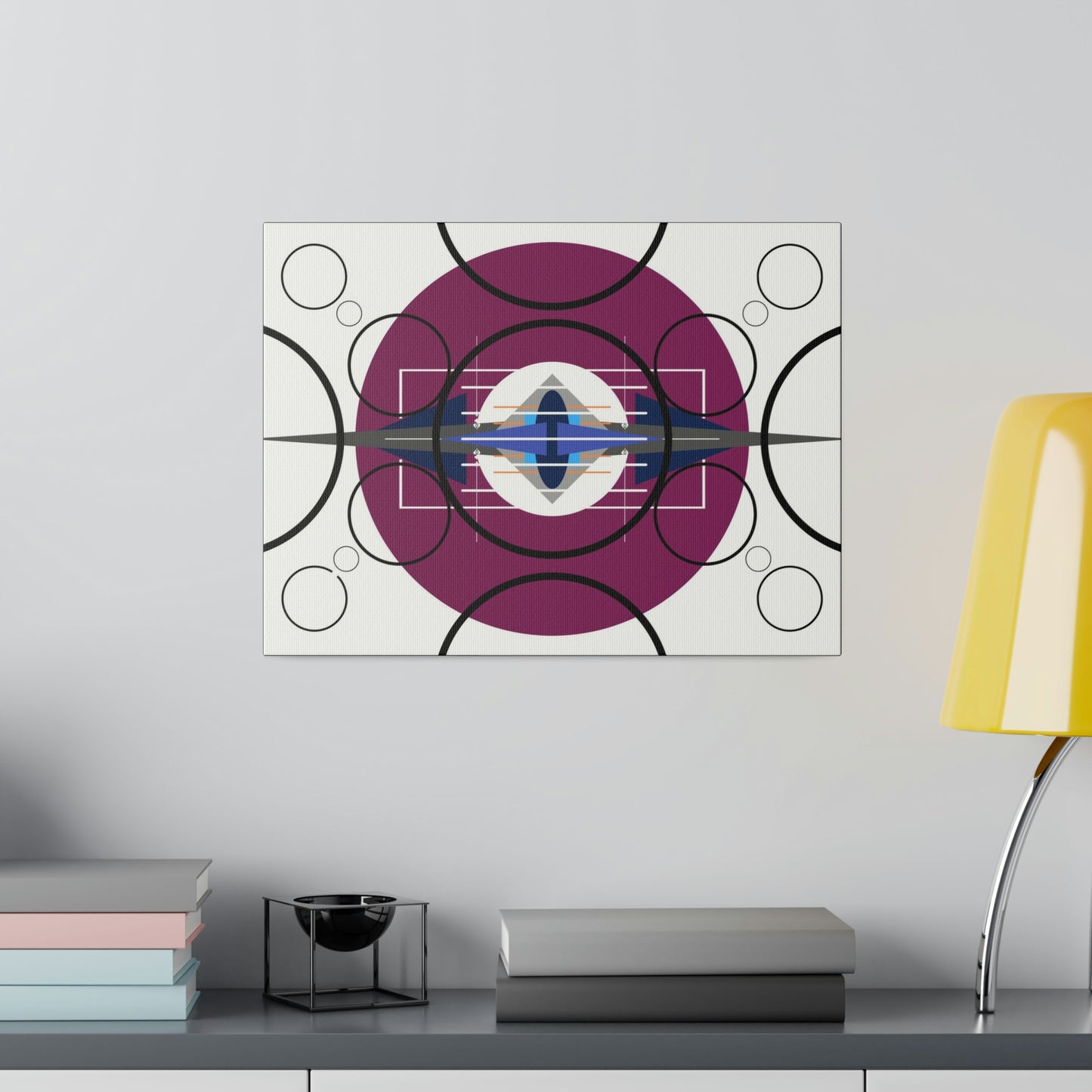 Deco 3 - Pressing Oscillation: Geometric Abstract Deco Inspired Wall Art