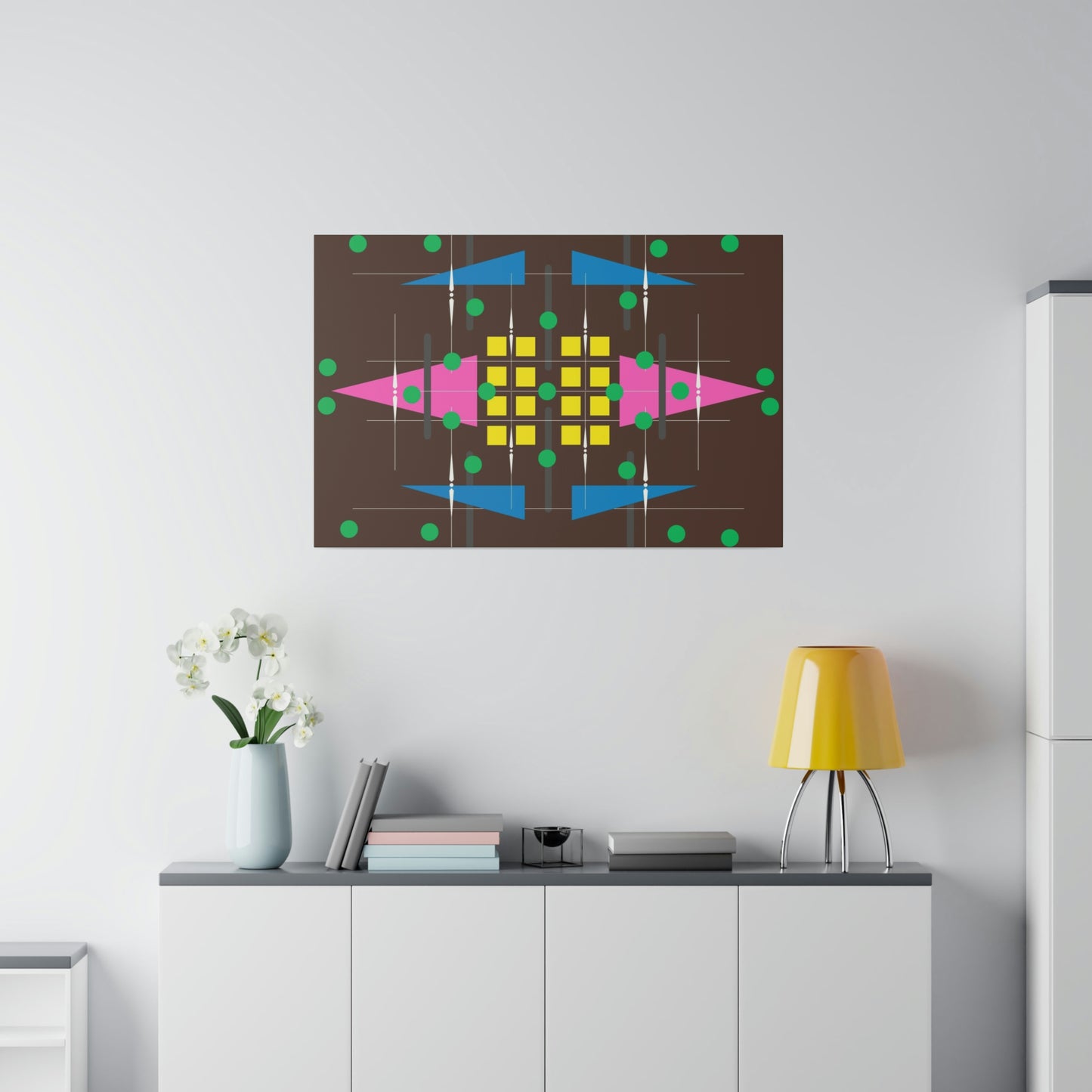 Aztek Maze - Universal Schematics 5: Geometric Abstract Deco Inspired Wall Art