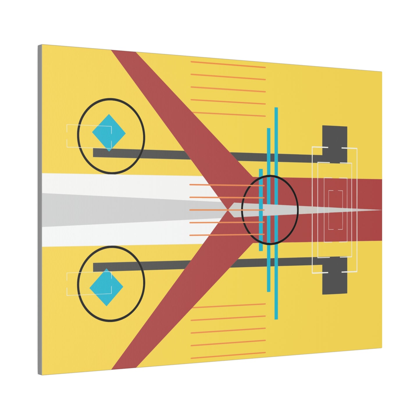 Burst of Sunshine - The Take Off Series: Geometric Abstract Wall Art