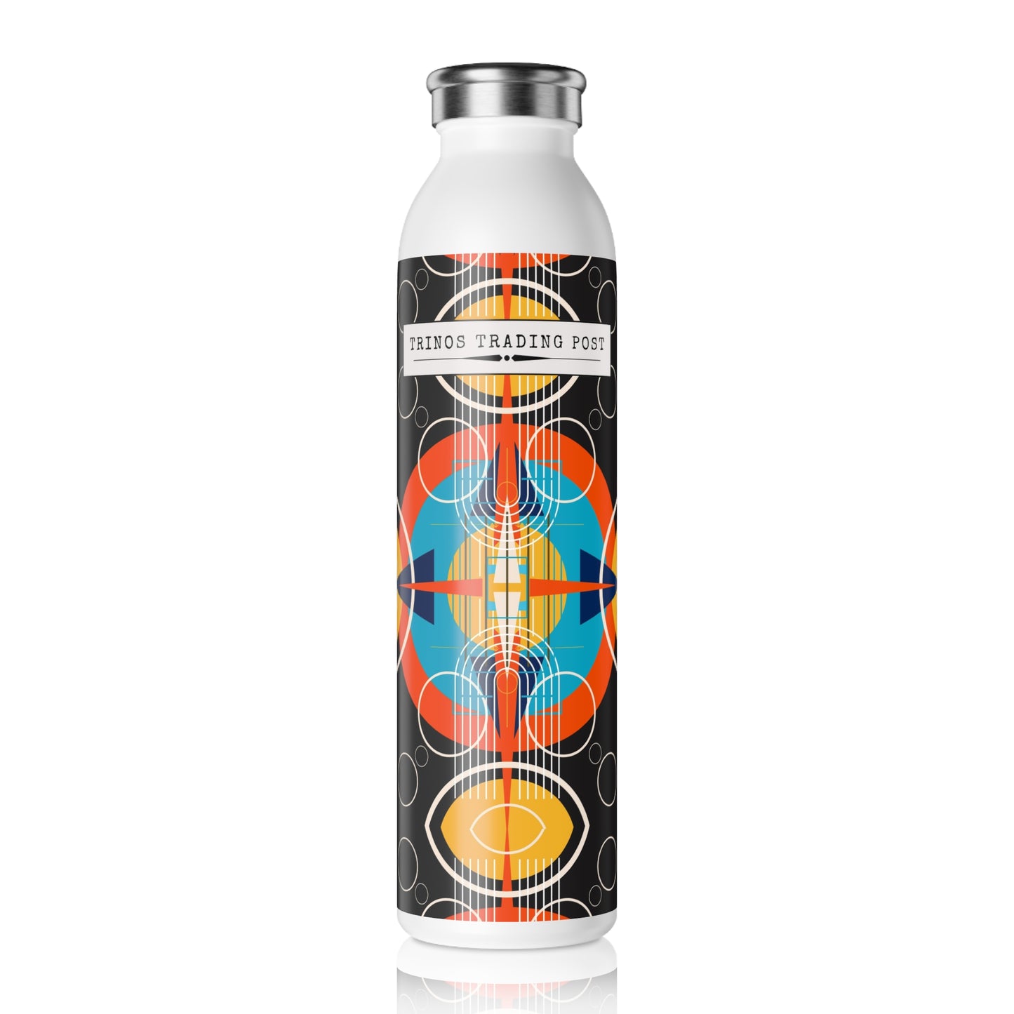 Trinos Trading Post: Deco Dark Oscillation 20oz Slim Water Bottle