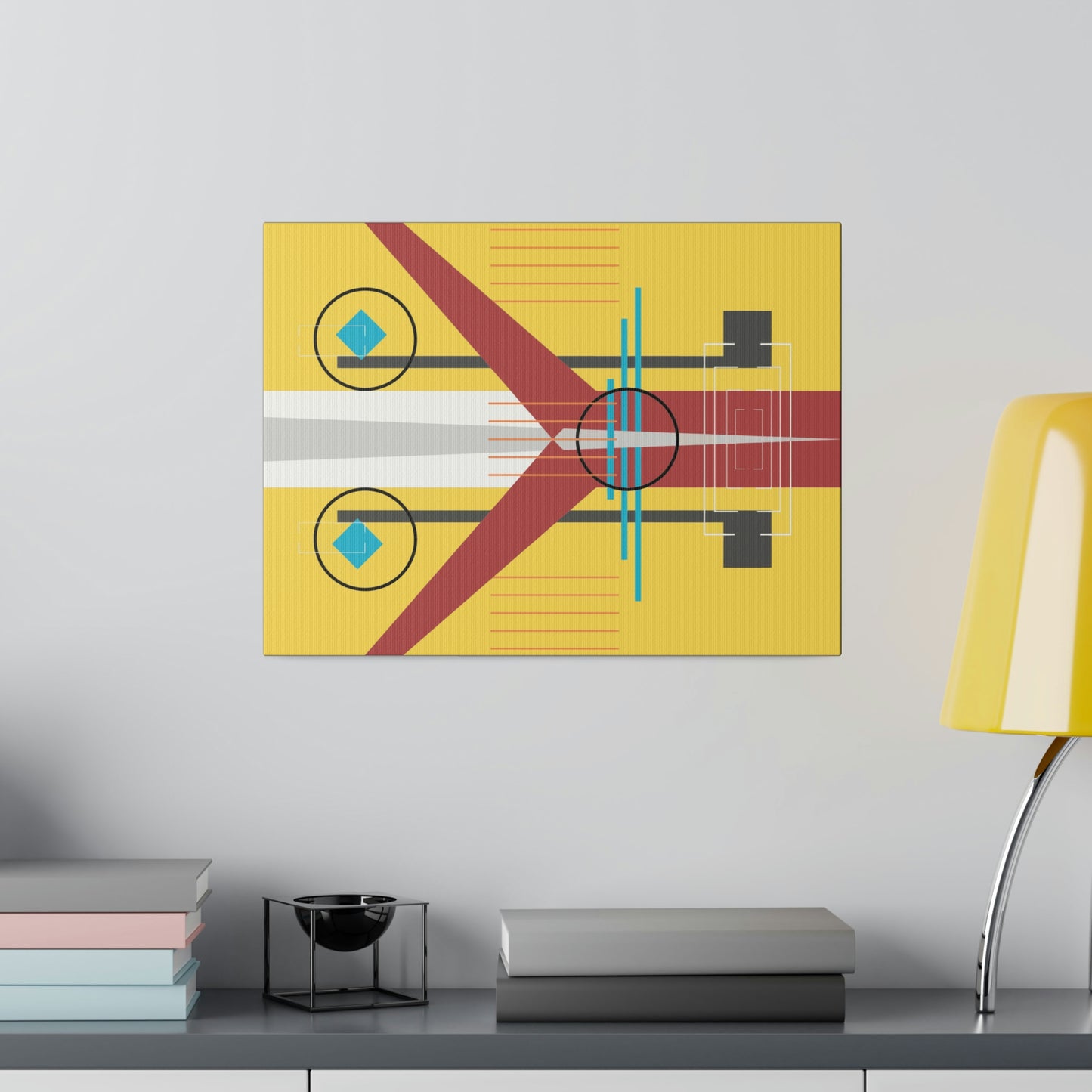 Burst of Sunshine - The Take Off Series: Geometric Abstract Wall Art