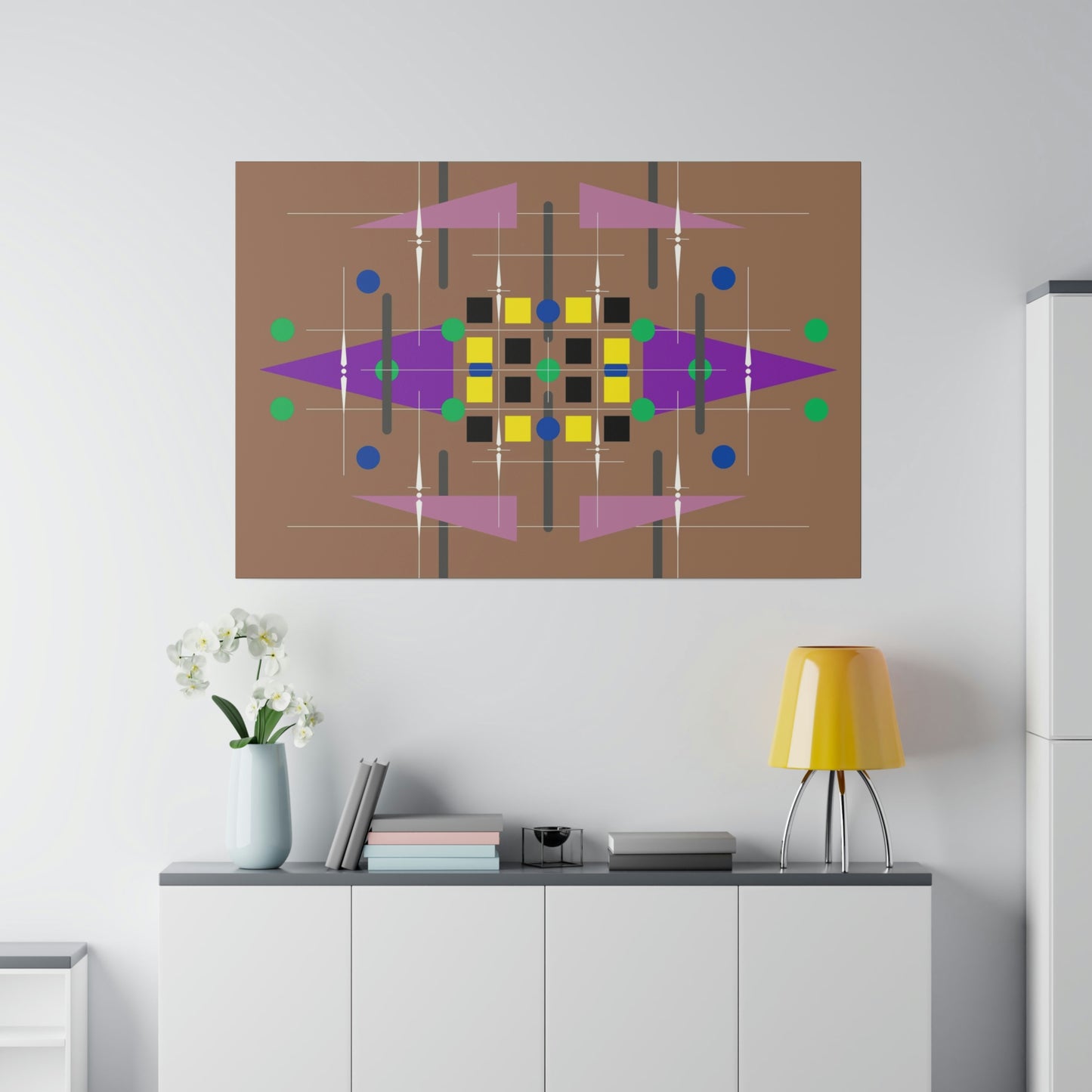 Geometric Abstract Deco Inspired Wall Art