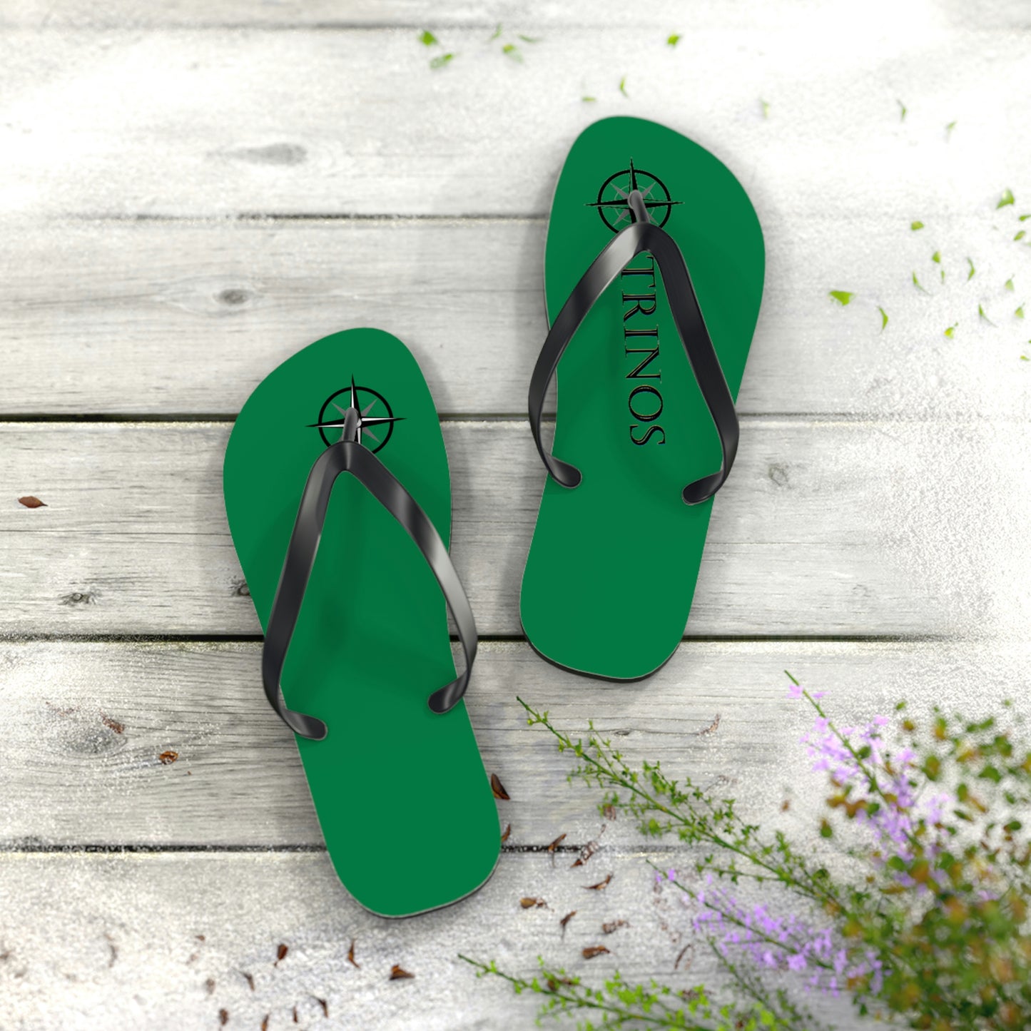 Trinos Green Flip Flops