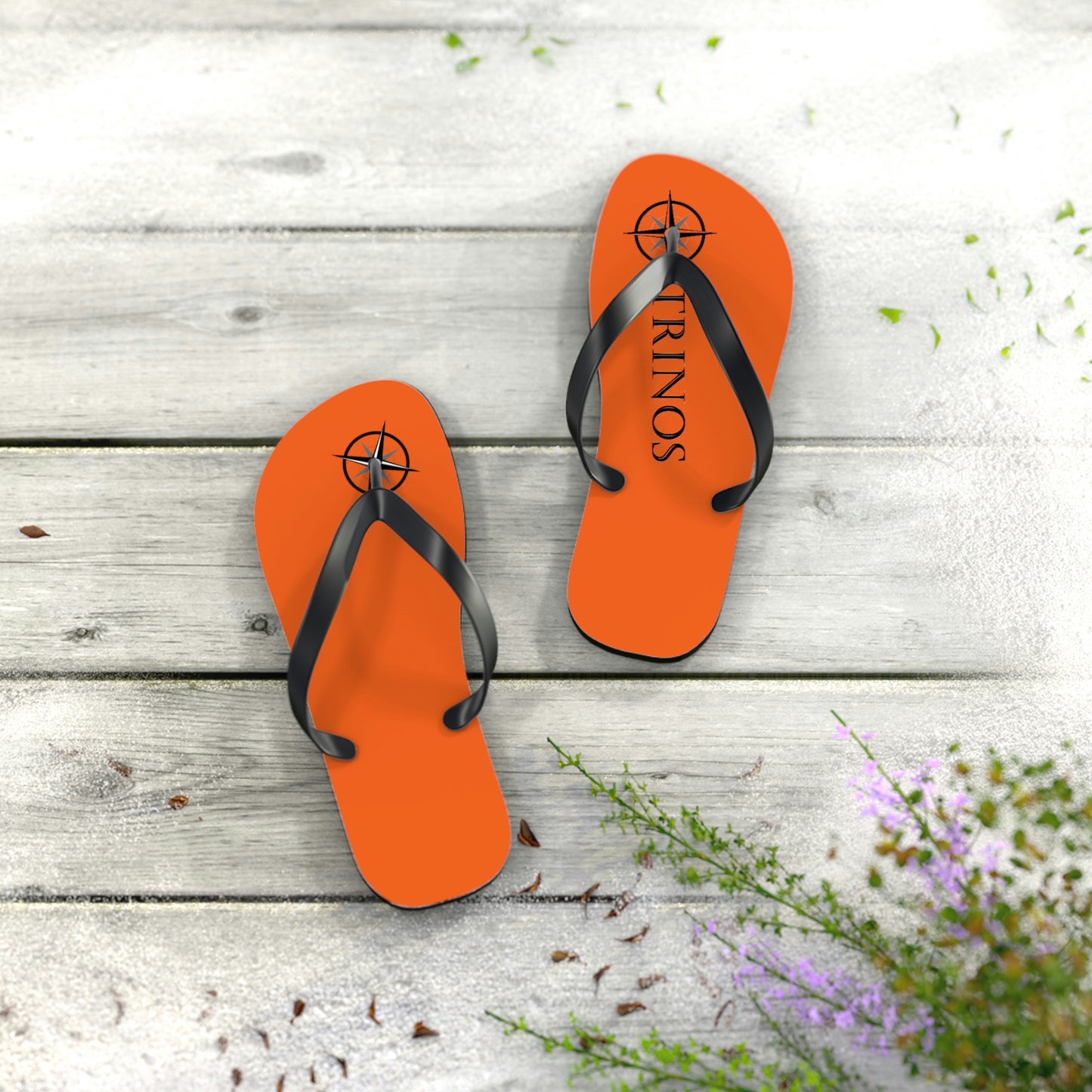 Trinos Orange Flip Flops