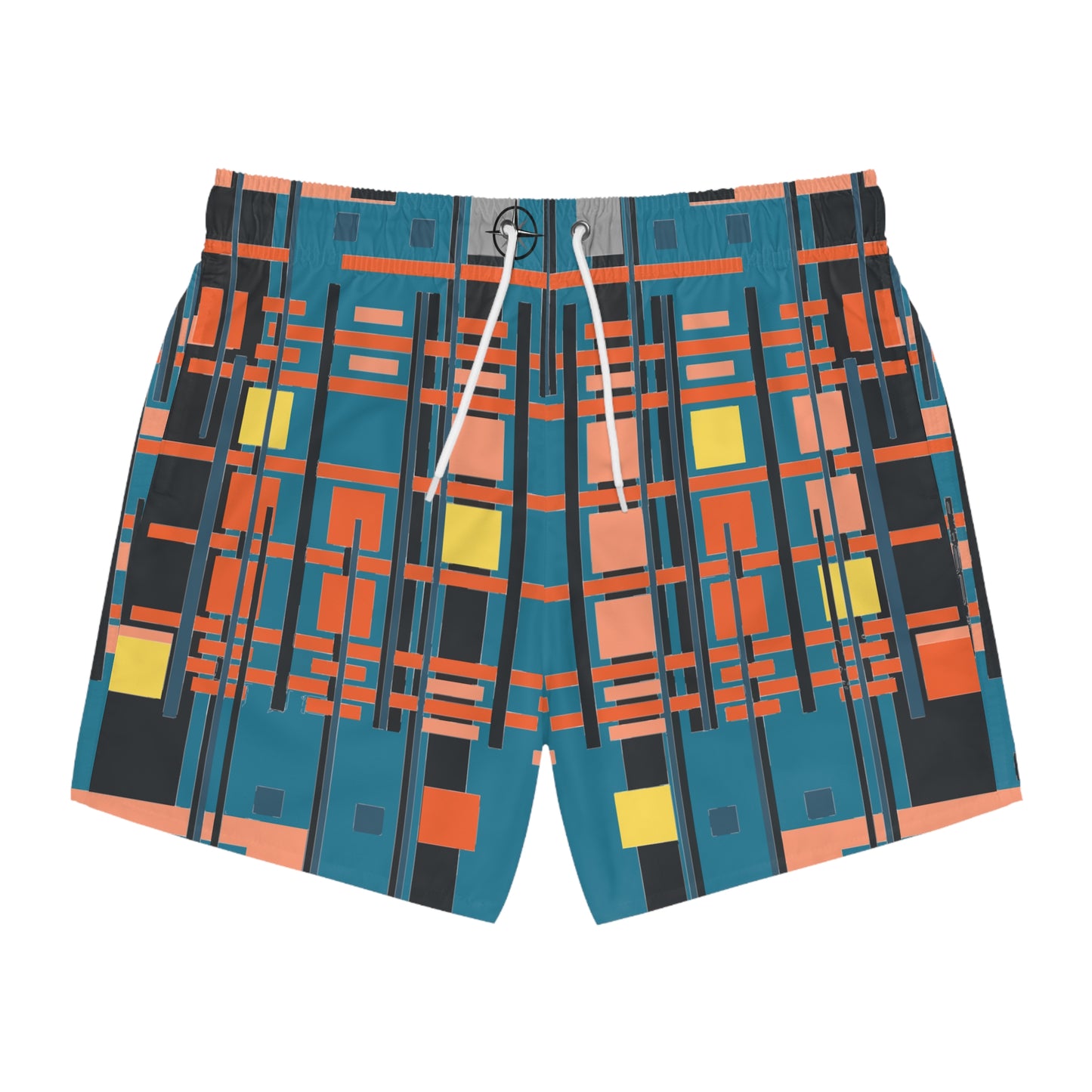 Medium Electric Blue Bamboo Swim Trunks